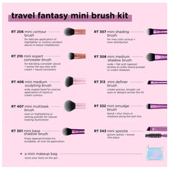 Real Techniques Makeup Brush Travel Fantasy Mini Brush 10 Pcs Set