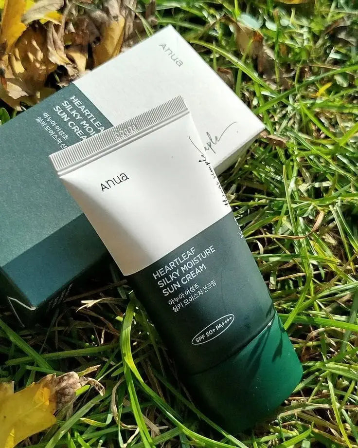 Anua heartleaf silky moisture sun cream