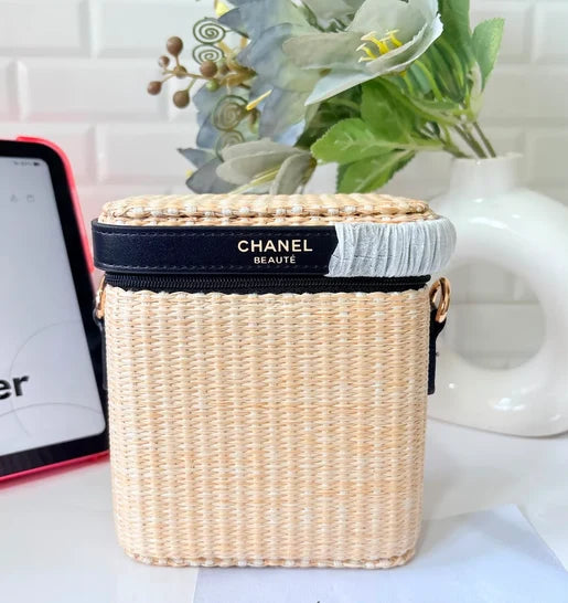 Chanel Blue Tweed Pouch