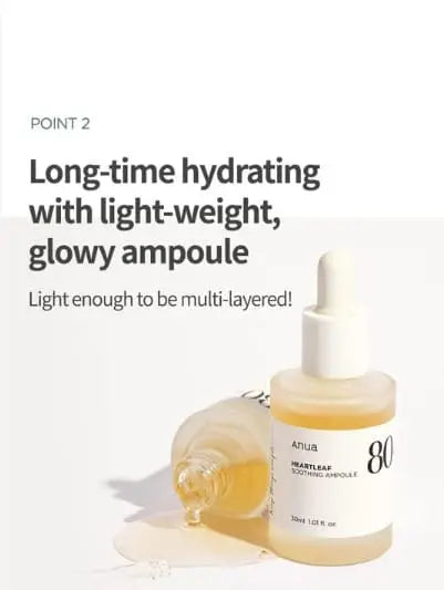 Anua Heartleaf 80% Soothing Ampoule – (30ml)