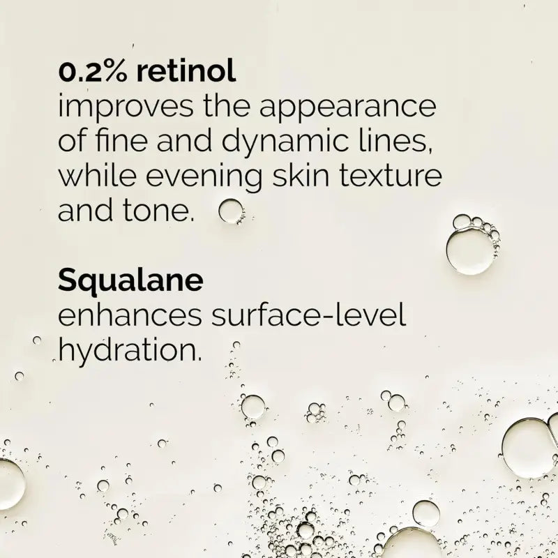 The Ordinary Retinol 0.2% in Squalane, Gentle Retinol Serum – (30ml)