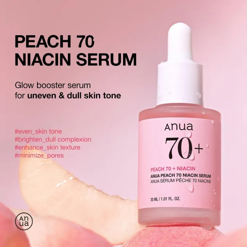 ANUA Peach 70 + Niacin Serum – (30ml)